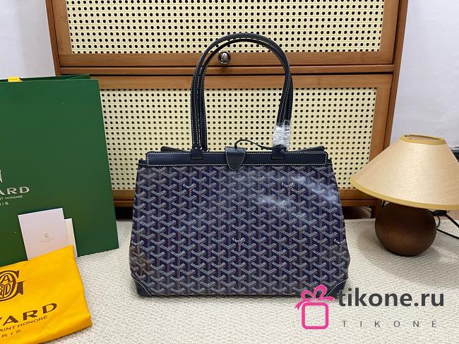 Goyard Bellechasse Biaude PM Bag Stripes and Initials Navy - 36x15x27cm - 1