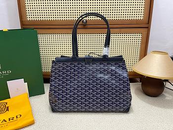 Goyard Bellechasse Biaude PM Bag Stripes and Initials Navy - 36x15x27cm