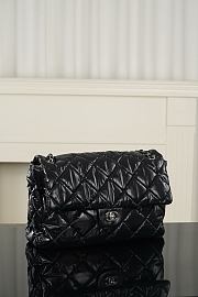 Chanel Maxi Flap Bag Nylon & Silver-Tone Metal Black AS6324 - 38x28x11cm - 6