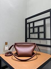 Loewe Small Whisker Bag In Glazed Calfskin Cognac - 25.5x17x14cm - 5