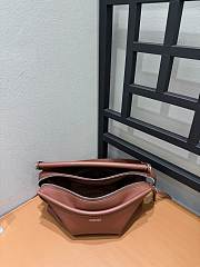 Loewe Small Whisker Bag In Glazed Calfskin Cognac - 25.5x17x14cm - 4