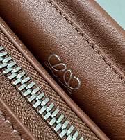 Loewe Small Whisker Bag In Glazed Calfskin Cognac - 25.5x17x14cm - 2