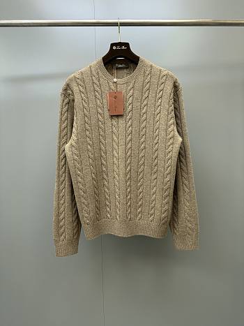Loro Piana Cedar Crewneck Cashmere Biscuit Light (H1GO)