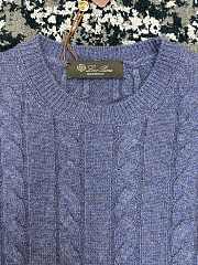 Loro Piana Cedar Crewneck Cashmere Night Lilac (K05J) - 5