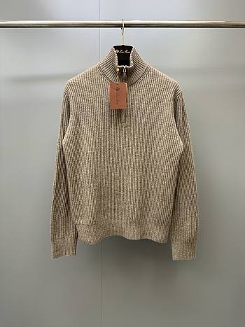 Loro Piana Loro Jumper Cashmere Grain Brown Melange (D0H3)