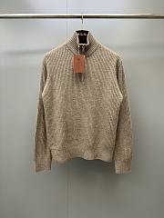 Loro Piana Loro Jumper Cashmere Grain Brown Melange (D0H3) - 6