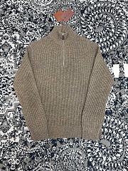 Loro Piana Loro Jumper Cashmere Grain Brown Melange (D0H3) - 4