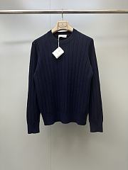 Brunello Cucinelli Cable-knit Cashmere Sweater in Navy Blue - 1