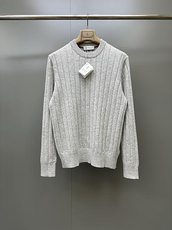 Brunello Cucinelli Cable-knit Cashmere Sweater in Gray