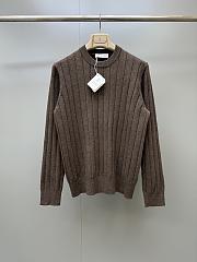 Brunello Cucinelli Cable-knit Cashmere Sweater in Brown - 1