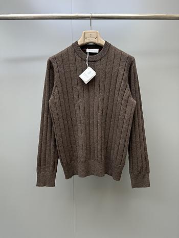 Brunello Cucinelli Cable-knit Cashmere Sweater in Brown