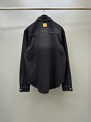 LV Long-Sleeved Denim Shirt Black 1AKM2A  - 3