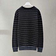 Loewe Anagram Striped Wool Sweater in Blue - 2