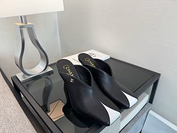 Chanel Mules Lambskin Black & White 90mm G47606