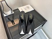 Chanel Mules Lambskin Black & White 90mm G47606 - 3