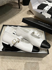 Chanel Ballet Flats Lambskin Black and White 1423282 - 2