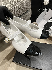 Chanel Ballet Flats Lambskin Black and White 1423282 - 5