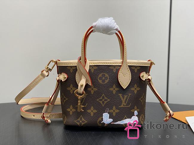 LV Nano Neverfull Monogram Poolside M2A894 - 20x13x8.5cm - 1