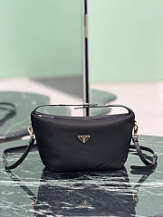 Prada Chérie Re-Nylon Mini Bag Black Gold 1BC302 - 20x12x11cm - 1