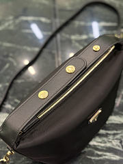 Prada Chérie Re-Nylon Mini Bag Black Gold 1BC302 - 20x12x11cm - 5