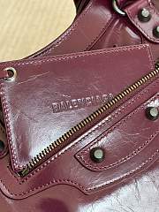 Balenciaga Le City Bag Medium in Plum Smooth Lambskin - 38.5x24x15cm - 5
