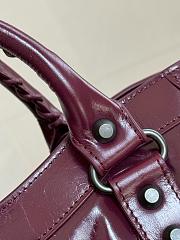 Balenciaga Le City Bag Medium in Plum Smooth Lambskin - 38.5x24x15cm - 3