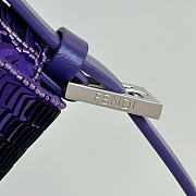 Fendi Baguette 26424 Sequinned Bag Purple - 26x4x14cm - 6