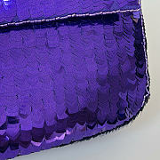 Fendi Baguette 26424 Sequinned Bag Purple - 26x4x14cm - 4