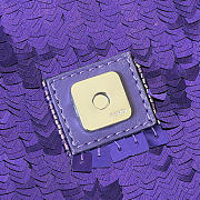 Fendi Baguette 26424 Sequinned Bag Purple - 26x4x14cm - 3