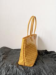 Goyard Artois PM bag Stripes and Initials Yellow - 34x15x28cm  - 3