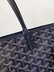 Goyard Artois PM bag Stripes and Initials Navy - 34x15x28cm - 3