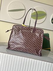 Goyard Hardy PM Bag Stripes and Initials Burgundy - 40x17x31cm - 3