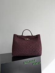 Bottega Veneta Large Andiamo Suede Deep Mahogany  - 42x35x18cm - 6