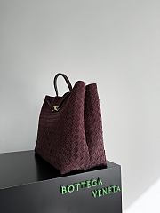 Bottega Veneta Large Andiamo Suede Deep Mahogany  - 42x35x18cm - 4