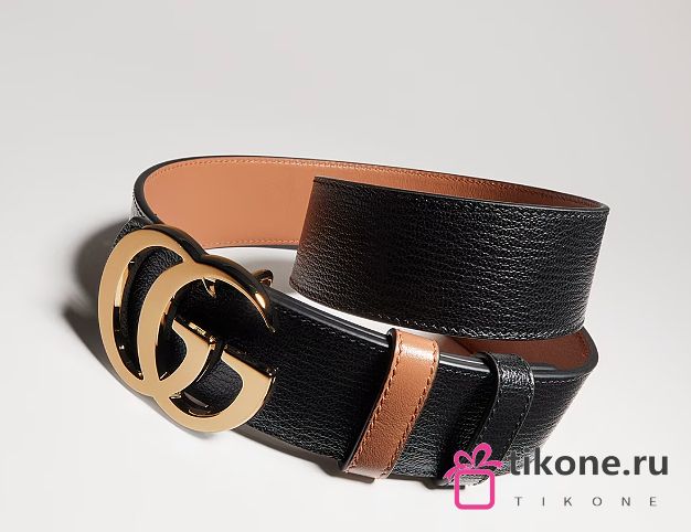 Gucci Reversible GG Marmont Belt Black/Beige 40mm - 1