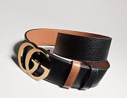 Gucci Reversible GG Marmont Belt Black/Beige 40mm - 1