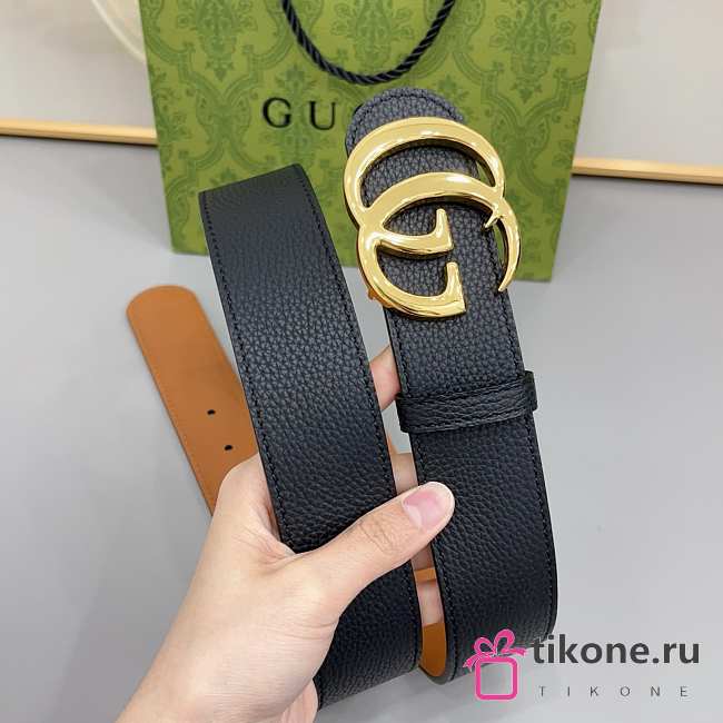 Gucci Reversible GG Marmont Belt Black/Beige 30mm - 1