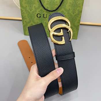 Gucci Reversible GG Marmont Belt Black/Beige 30mm
